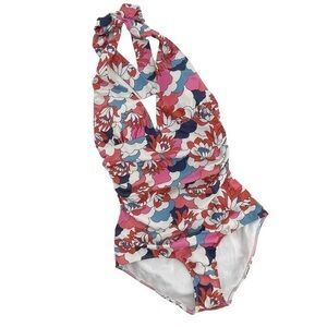 Modcloth x Barbie You're Such A Doll One Piece Swimsuit Floral Swimwear